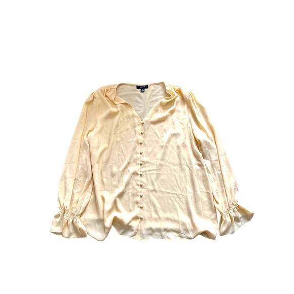 ALFANI, YELLOW, LONG SLEEVE, BUTTON DOWN TOP, SIZE XL - Picture 1 of 4